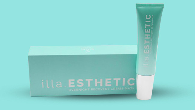 illa.ESTHETIC overnight recovery cream-mask package
